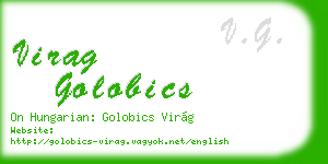 virag golobics business card
