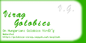 virag golobics business card